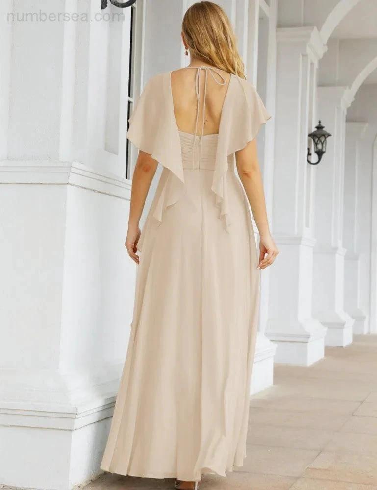ZapDress Bridesmaid Dresses Backless Formal Prom Gowns for Evening Party Mother of The Bride Dress 28040 (ZD16998)