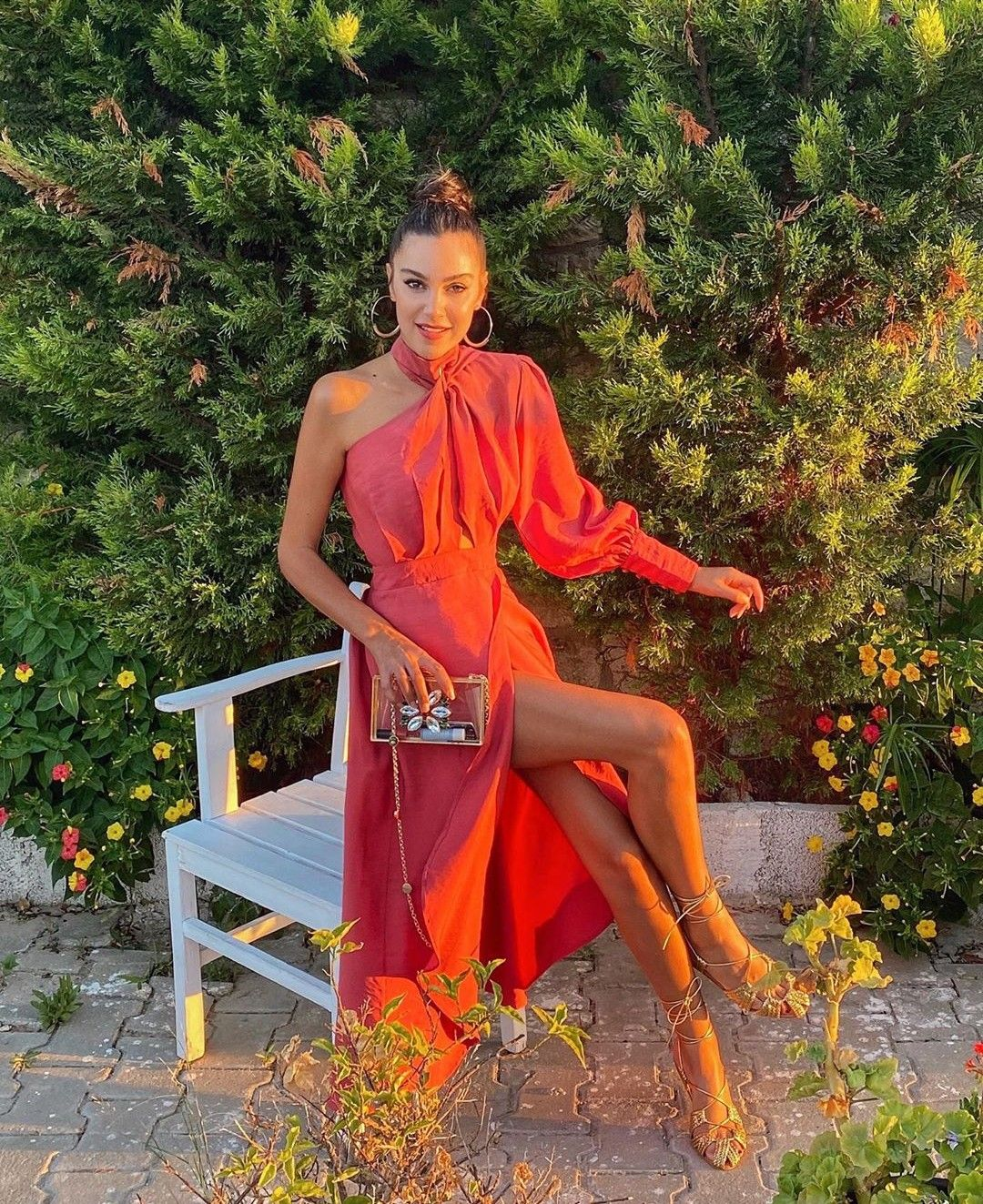 Chic One Sleeve A-Line Prom Dress,Unique Party Gown - FashionDia
