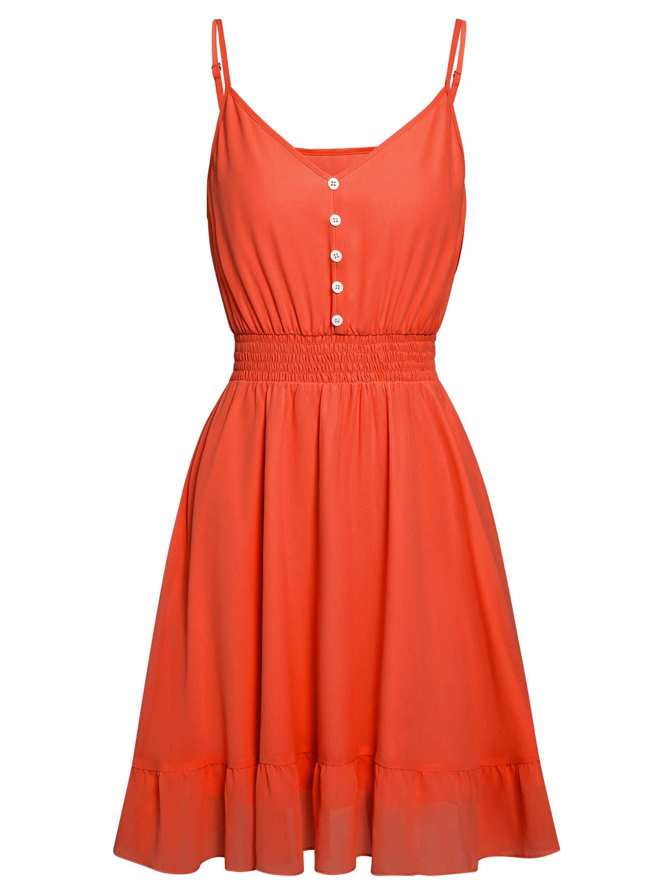 Sky Blue A Line V Neck Short Graduation Party Dress - Fashionpara