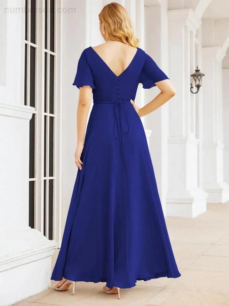 ZapDress Formal Prom Gowns for Mother of The Bride Short Sleeves Bridesmaid Dress 28049 (ZD16995)