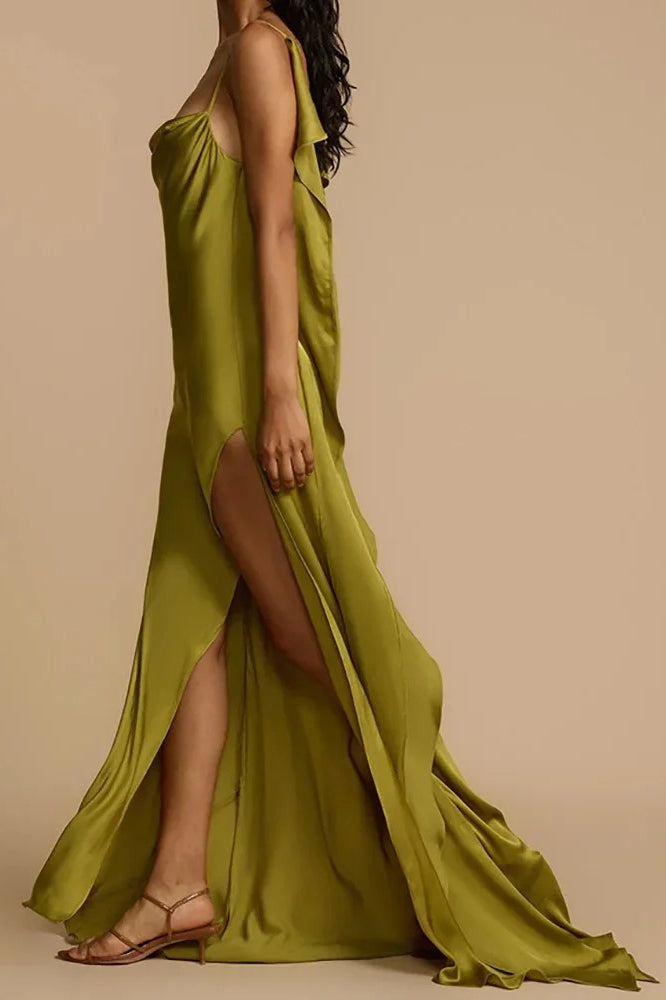 Elegant Sleeveless Deep Backless Maxi Dress - View 4 | FashionDia