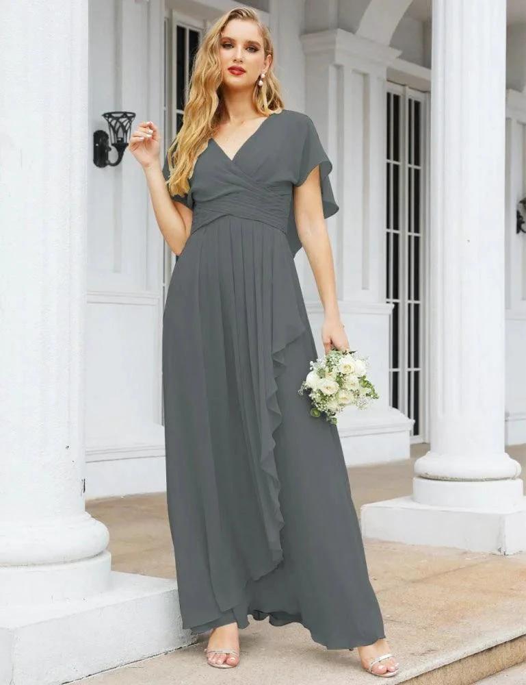 Numbersea Bridesmaid Dresses Backless Formal Prom Gowns for Evening Party Mother of The Bride Dress 28040 by numbersea