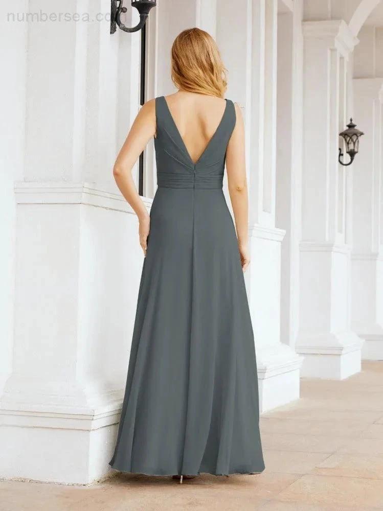 ZapDress Bridesmaid Dresses for Wedding Ruffles Long Formal Prom Gowns 28039 (ZD16999)