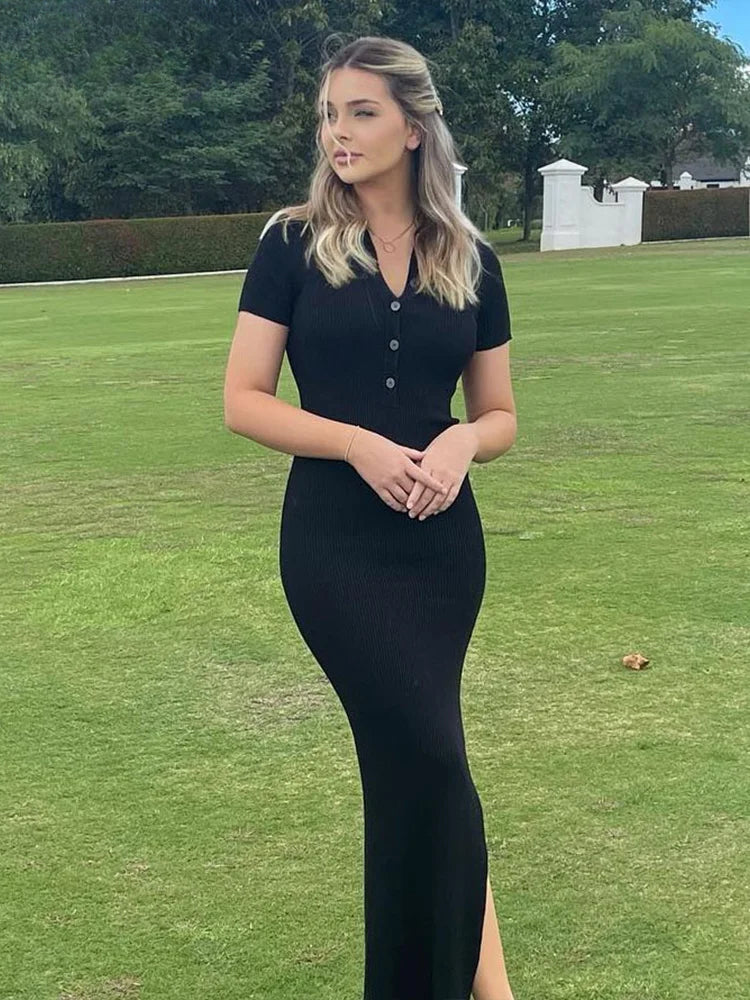 Solid Color Sleeveless Midi Dress - View 4 | VelvetHem