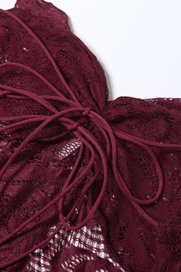 Lace Strapless Party Dress - View 5 | VelvetHem