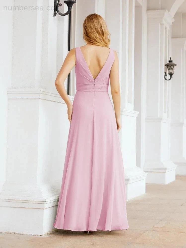 ZapDress Bridesmaid Dresses for Wedding Ruffles Long Formal Prom Gowns 28039 (ZD16999)