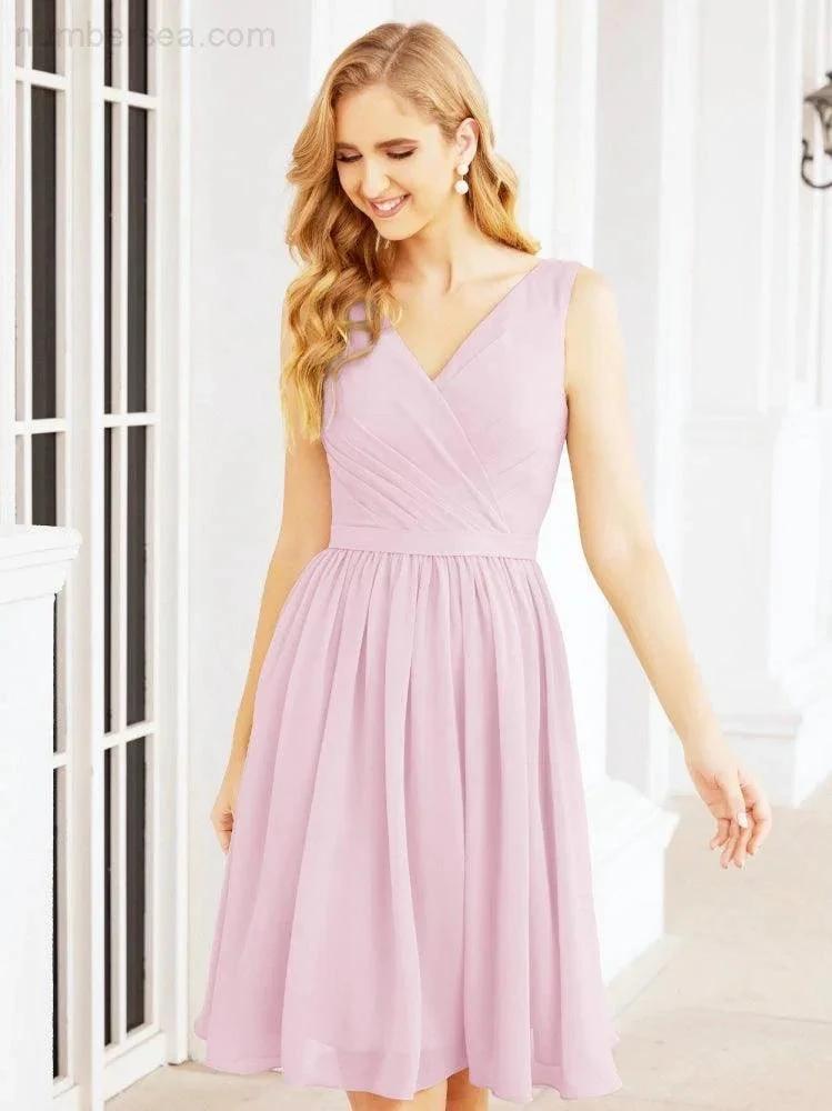 ZapDress Homecoming Dresses Knee Length Skirt V Back 28062 (ZD16943)
