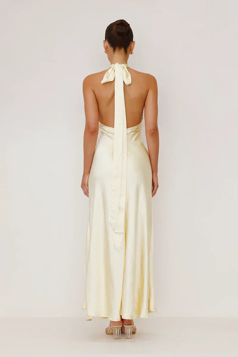 Ofelia Exclusive Maxi Dress Yellow Chic Silhouette Collection