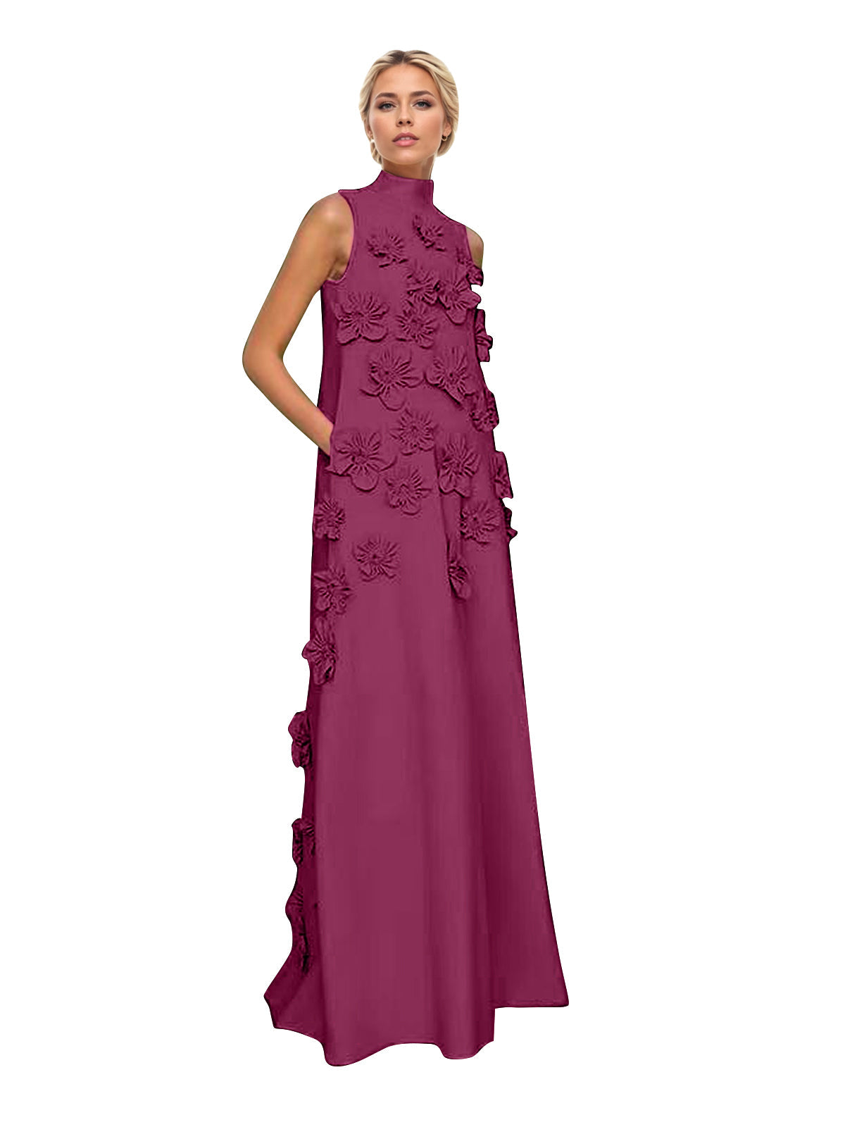 Hank Flower Embellished Maxi Dress