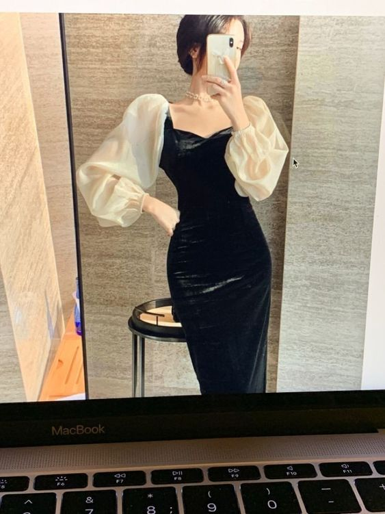 Elegant Mermaid Women Vintage Evening Party Dress - View 3 | FashionDia