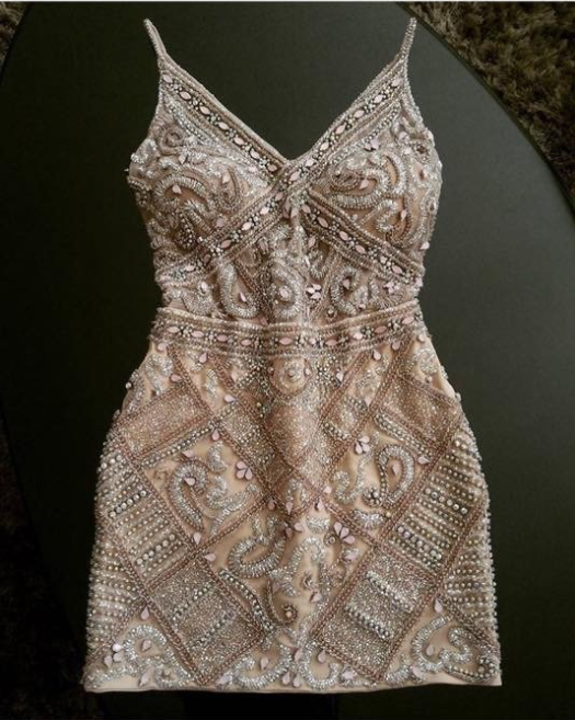 Gorgeous rhinestone beaded homecoming dresses, Sheath homecoming dresses C1104