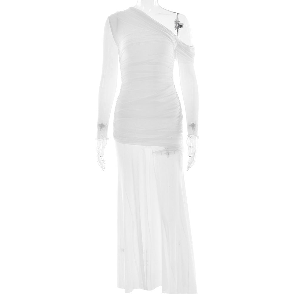 Soprano One Shoulder Dress White