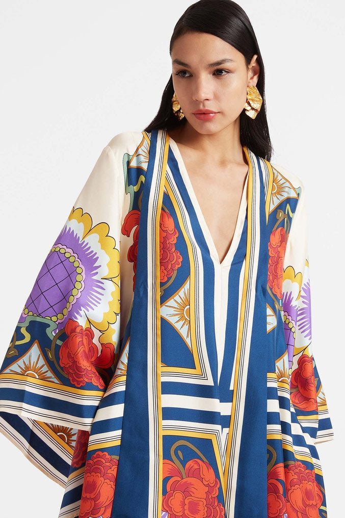 Natacha Elevated Placed Rust Magnifico Dress Chic Silhouette Collection