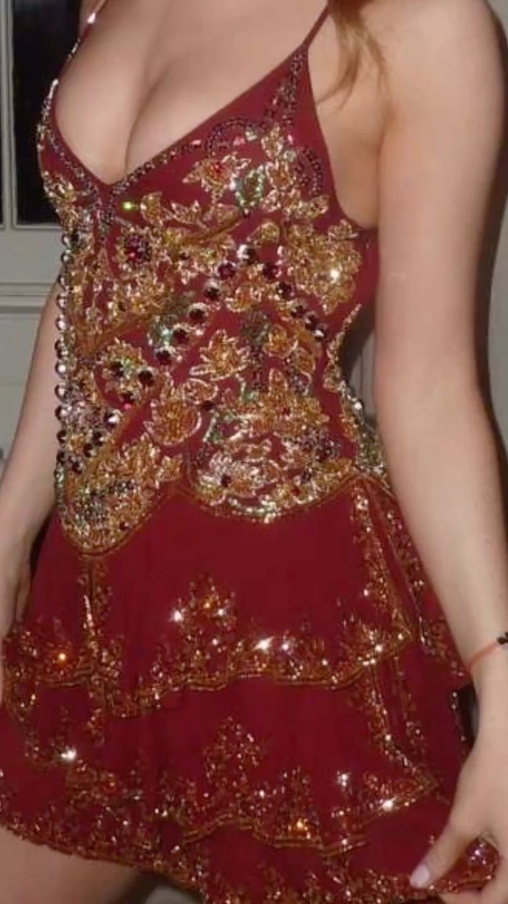 Burgundy Beaded Short Prom Dresss Lace Birthday Dress - FashionDia