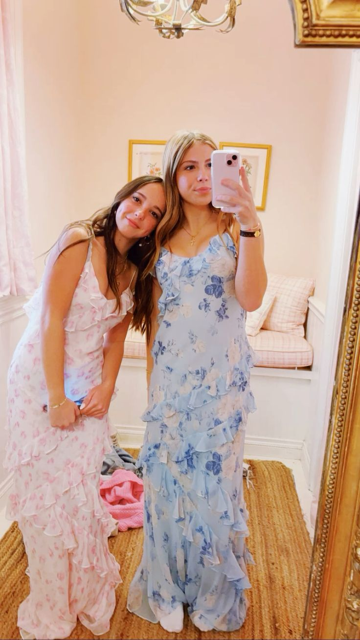 Charming Spaghetti Straps Chiffon Print Prom Dress Ruffles Mermaid Party Evening Gown - View 4 | FashionDia
