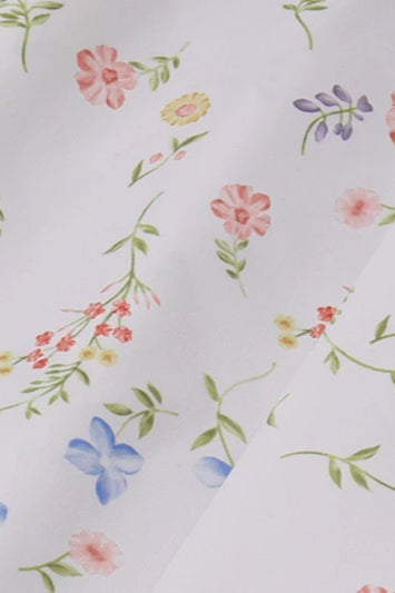 Pleated Spaghetti Strap Floral Dress - View 7 | FashionDia