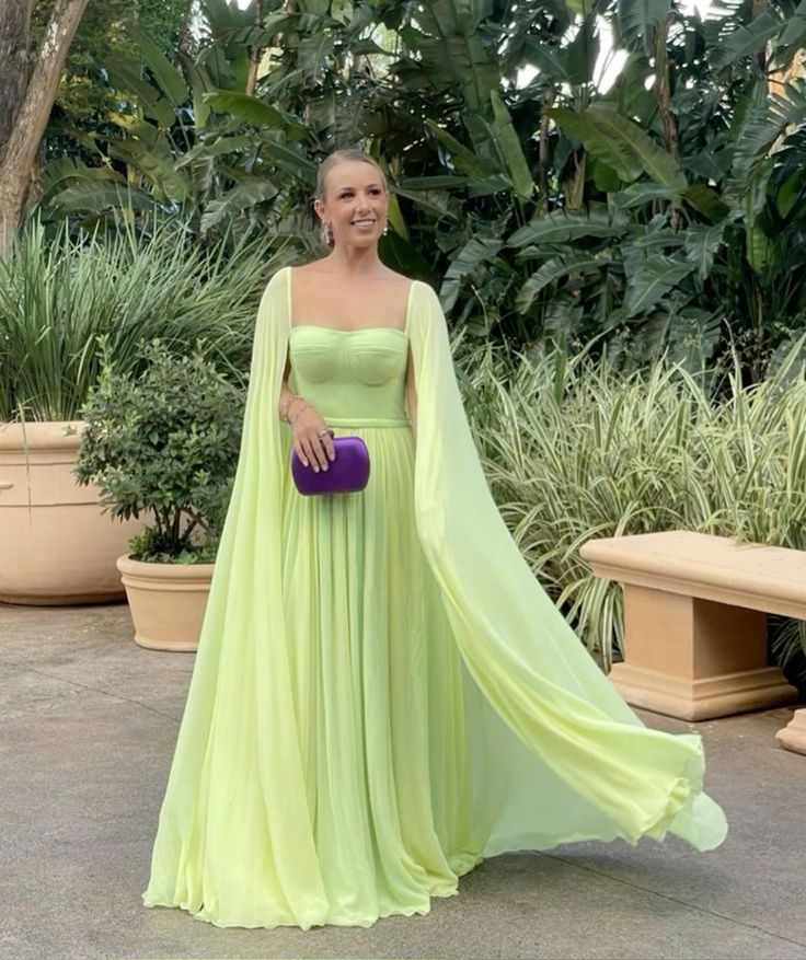 Elegant Chiffon A Line Prom Dress Party Gown