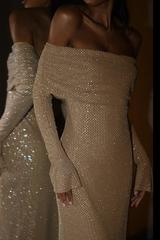 Bodycon Sequin Maxi Party Dress - View 7 | VelvetHem