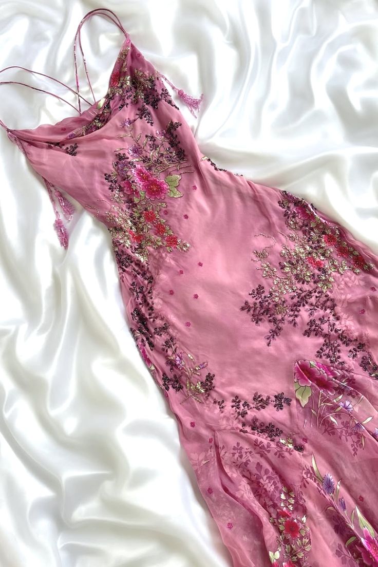 Vintage Dress Prom Dress Pink Classy Evening Dress Outfit Ideas