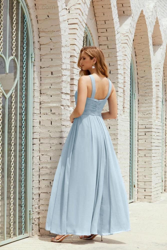 Halter Bridesmaid Dresses Formal Cocktail Prom Gown 28015 (ZD16956)