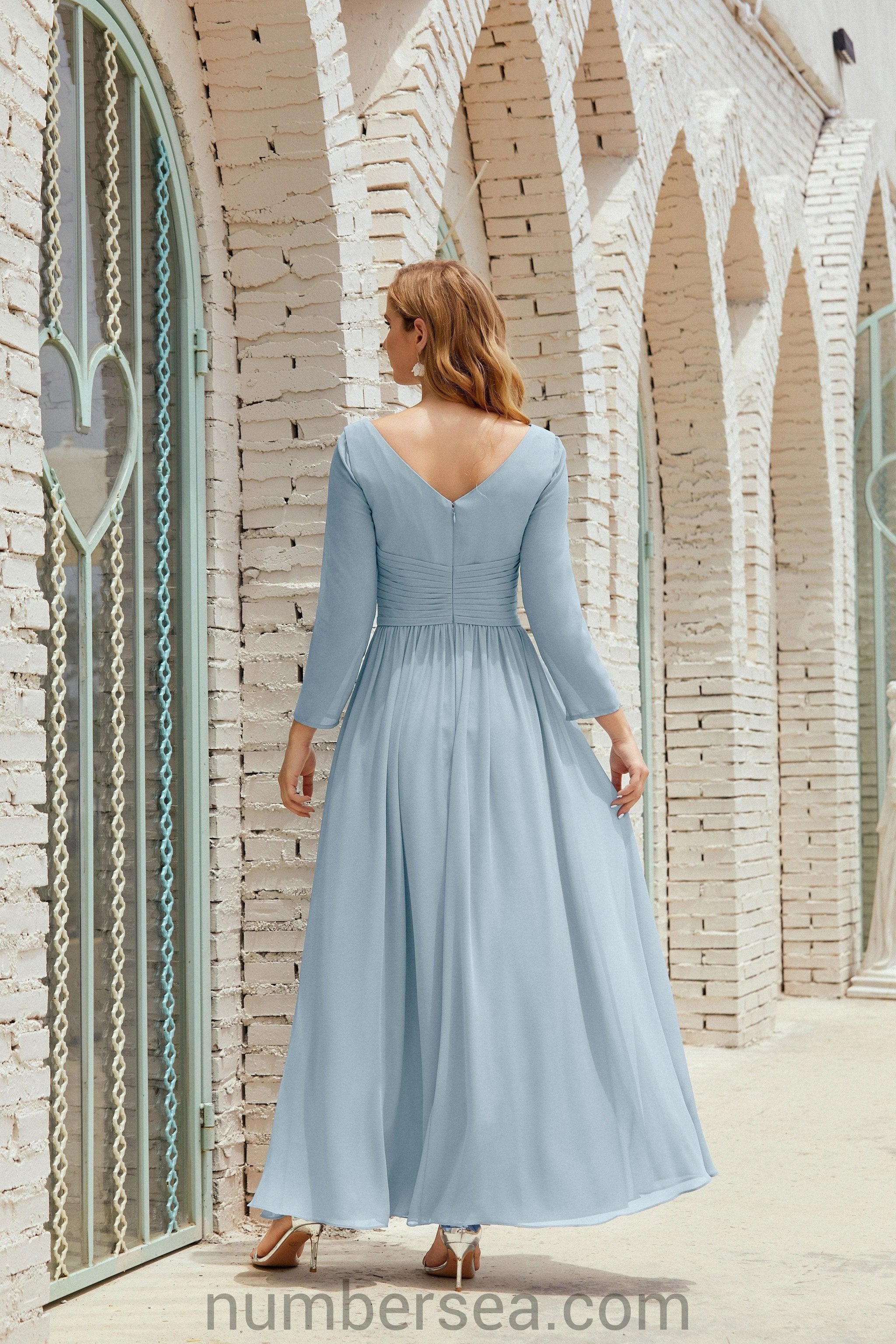 ZapDress Bridesmaid Dress Chiffon Formal Party Dress Evening Dress 28016 (ZD16992)