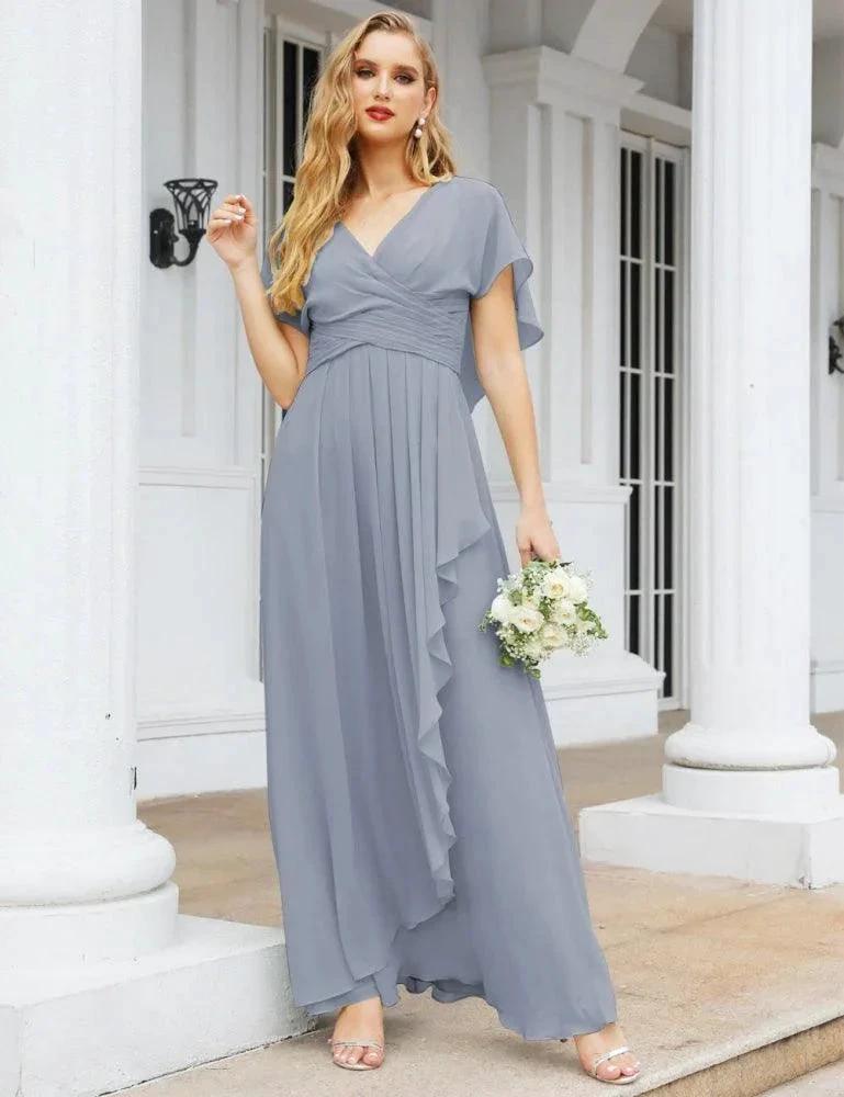 Numbersea Bridesmaid Dresses Backless Formal Prom Gowns for Evening Party Mother of The Bride Dress 28040 by numbersea