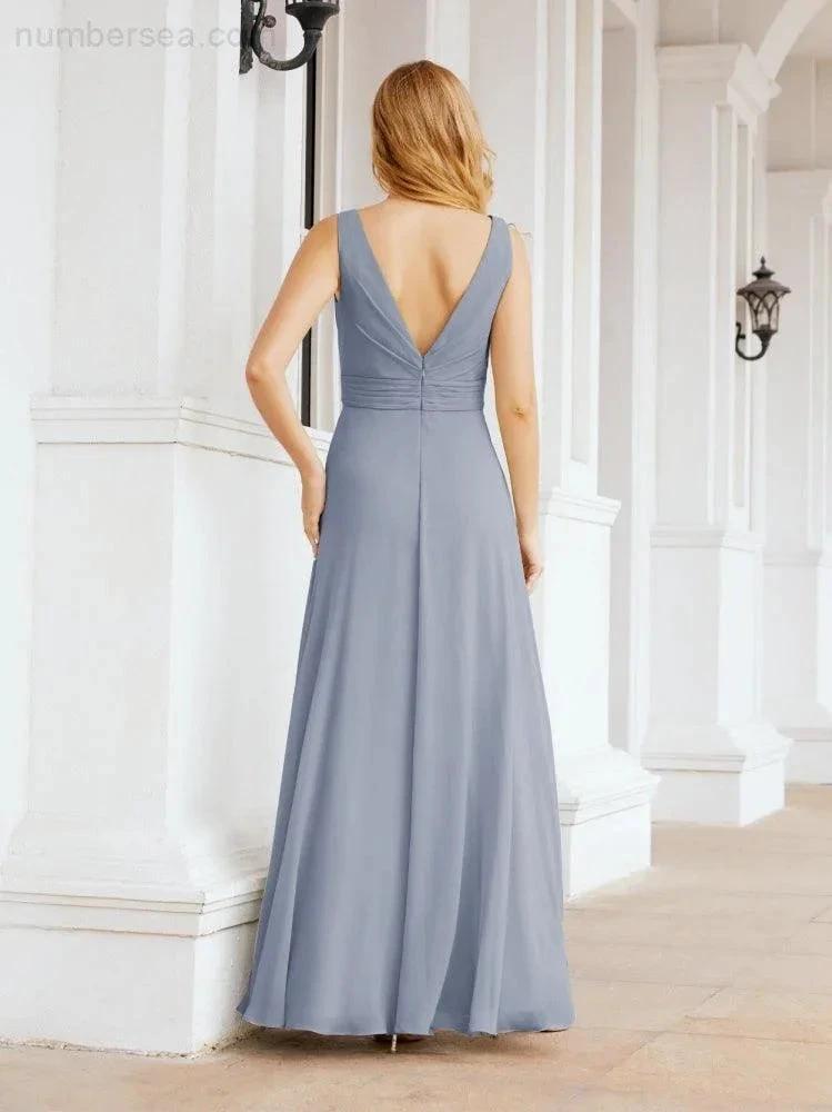 ZapDress Bridesmaid Dresses for Wedding Ruffles Long Formal Prom Gowns 28039 (ZD16999)