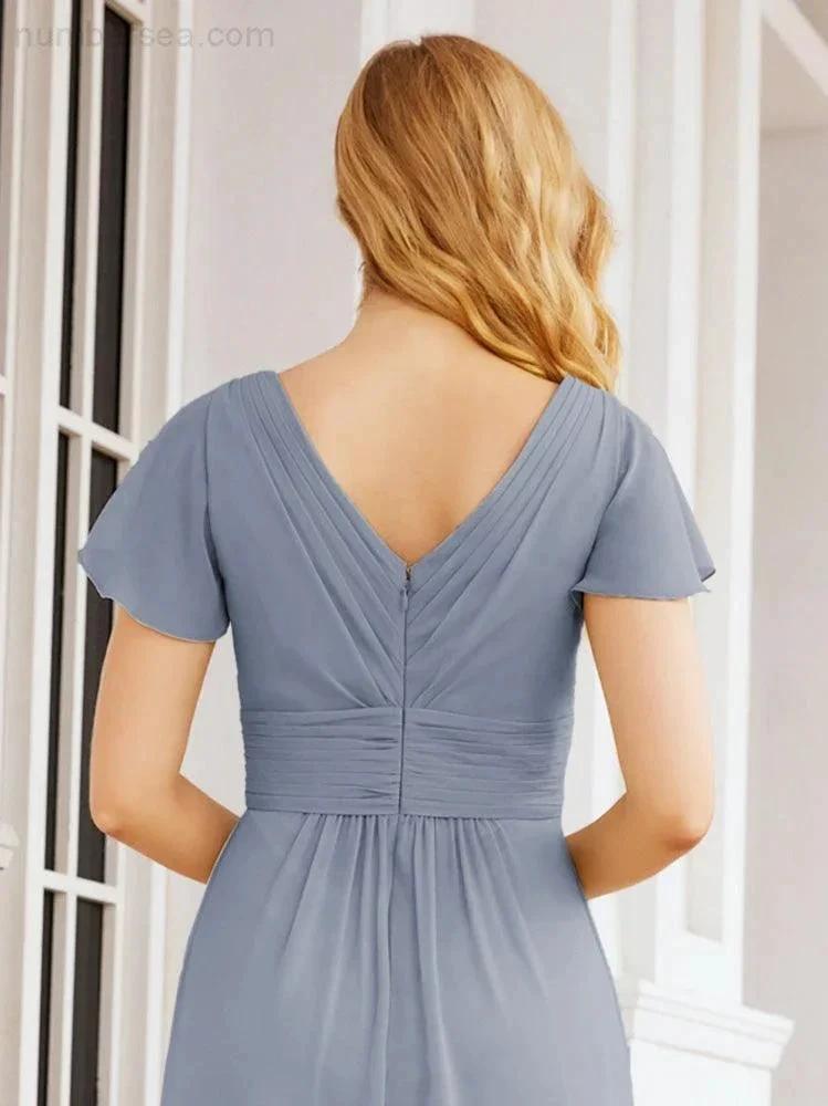 ZapDress Formal Prom Gowns for Mother of The Bride Cap Sleeves Bridesmaid Dress 28047 (ZD16958)