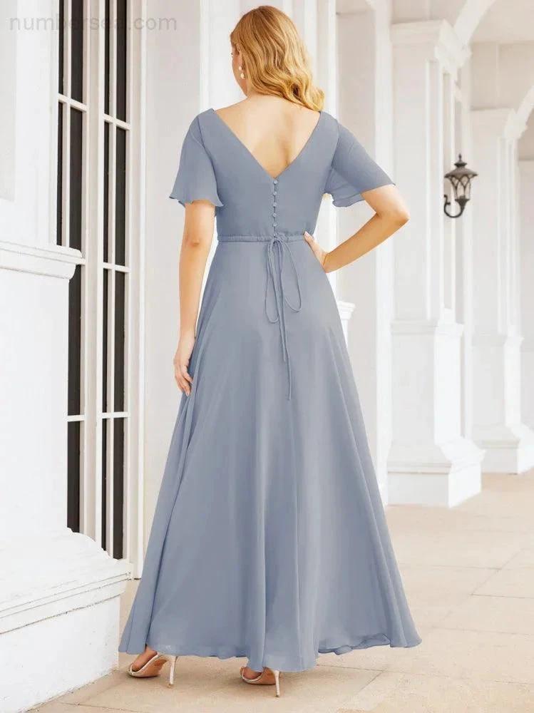 ZapDress Formal Prom Gowns for Mother of The Bride Short Sleeves Bridesmaid Dress 28049 (ZD16995)