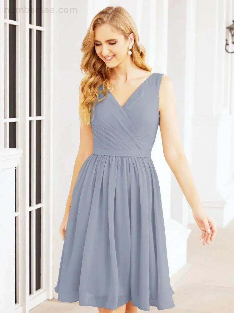 ZapDress Homecoming Dresses Knee Length Skirt V Back 28062 (ZD16943)