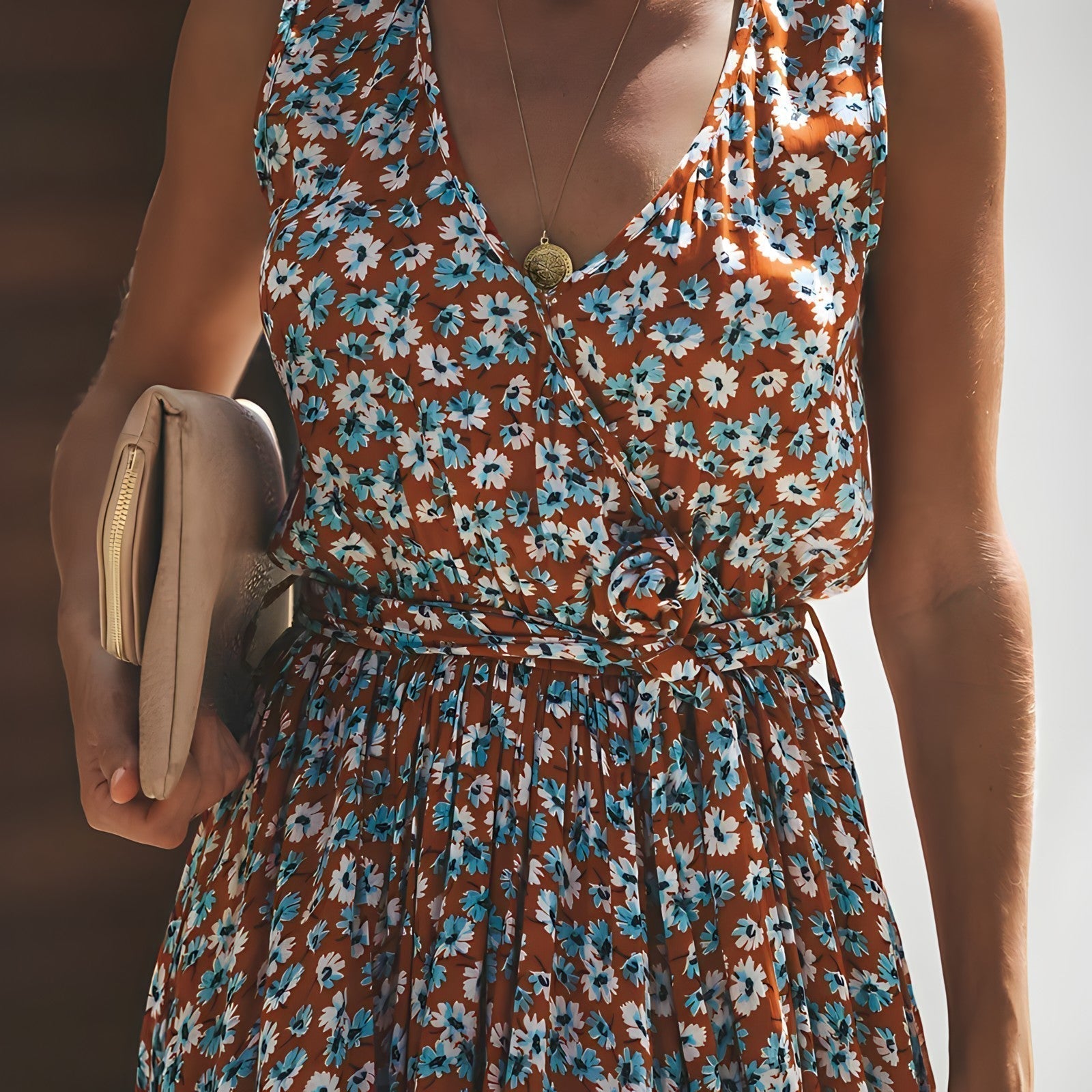 Rose Elevated Bohemian Chic Lange Dress Occasion Wear