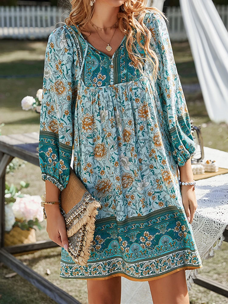 Kristen Chic Half Sleeve Floral Dress Boutique Collection