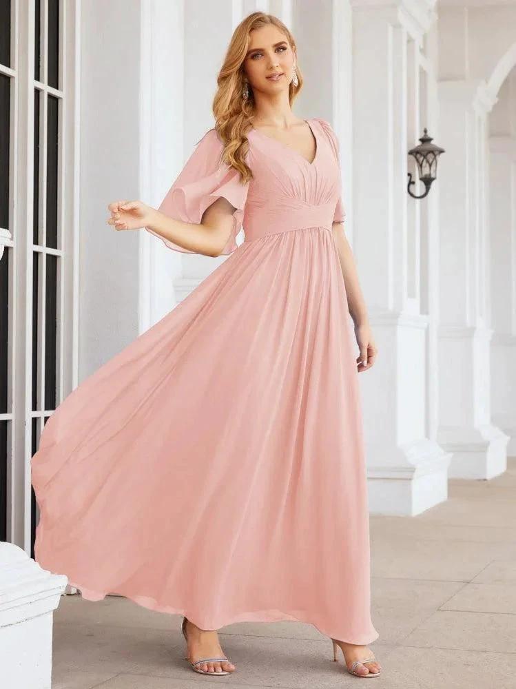 Numbersea Bridesmaid Dresses for Women Wedding Long Party Prom Dress 28068 by numbersea
