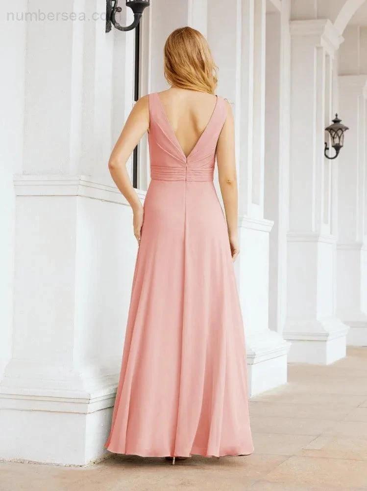 ZapDress Bridesmaid Dresses for Wedding Ruffles Long Formal Prom Gowns 28039 (ZD16999)
