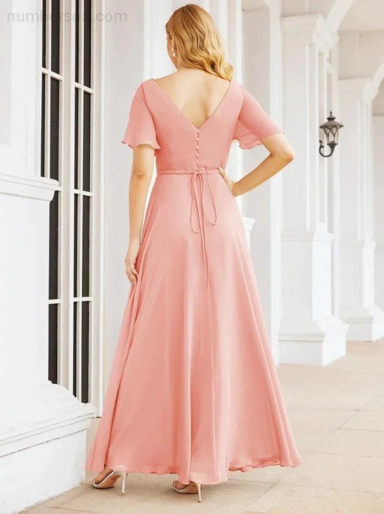 ZapDress Formal Prom Gowns for Mother of The Bride Short Sleeves Bridesmaid Dress 28049 (ZD16995)