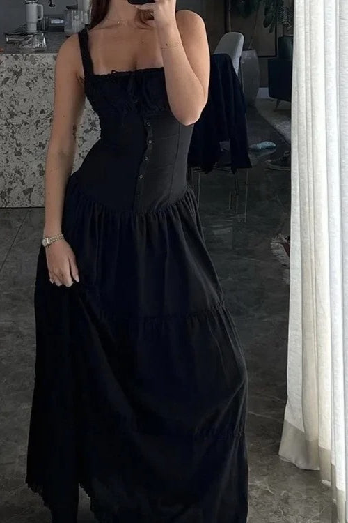 Beach Cotton Tank Maxi Dress - View 3 | FashionDia