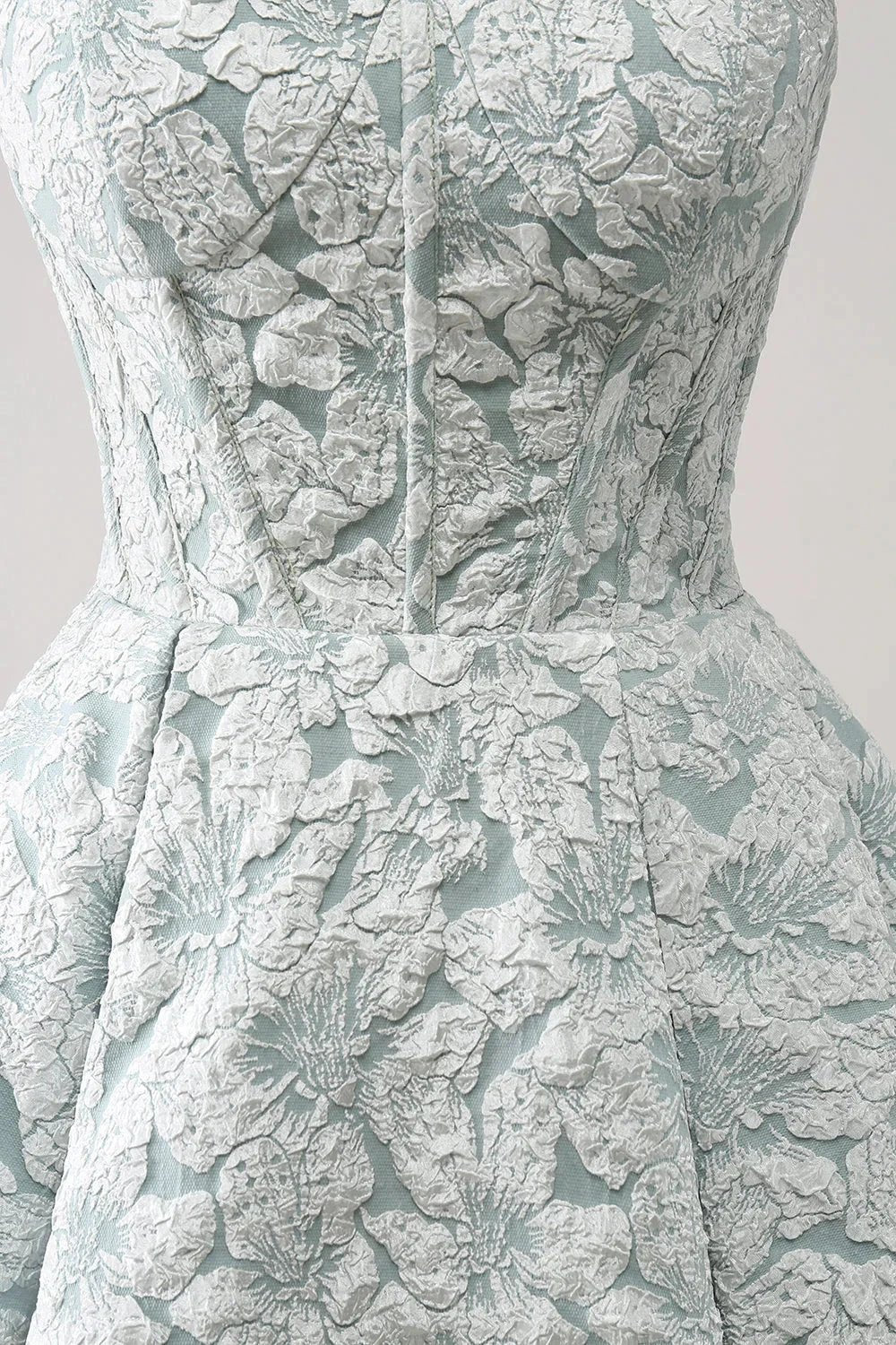 Cute Grey Green A Line Sweetheart Corset Short Homecoming Dress (ZD11460)