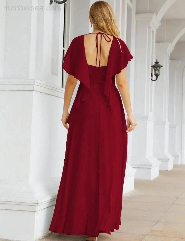 ZapDress Bridesmaid Dresses Backless Formal Prom Gowns for Evening Party Mother of The Bride Dress 28040 (ZD16998)