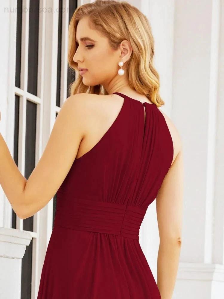 ZapDress Keyhole Bridesmaid Dresses Sleeveless Formal Evening Party Prom Gowns 28043 (ZD17032)