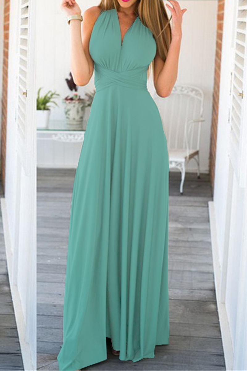 Elegant Solid Backless Strap Design Evening Dress Dresses(20 Colors) - View 6 | VelvetHem