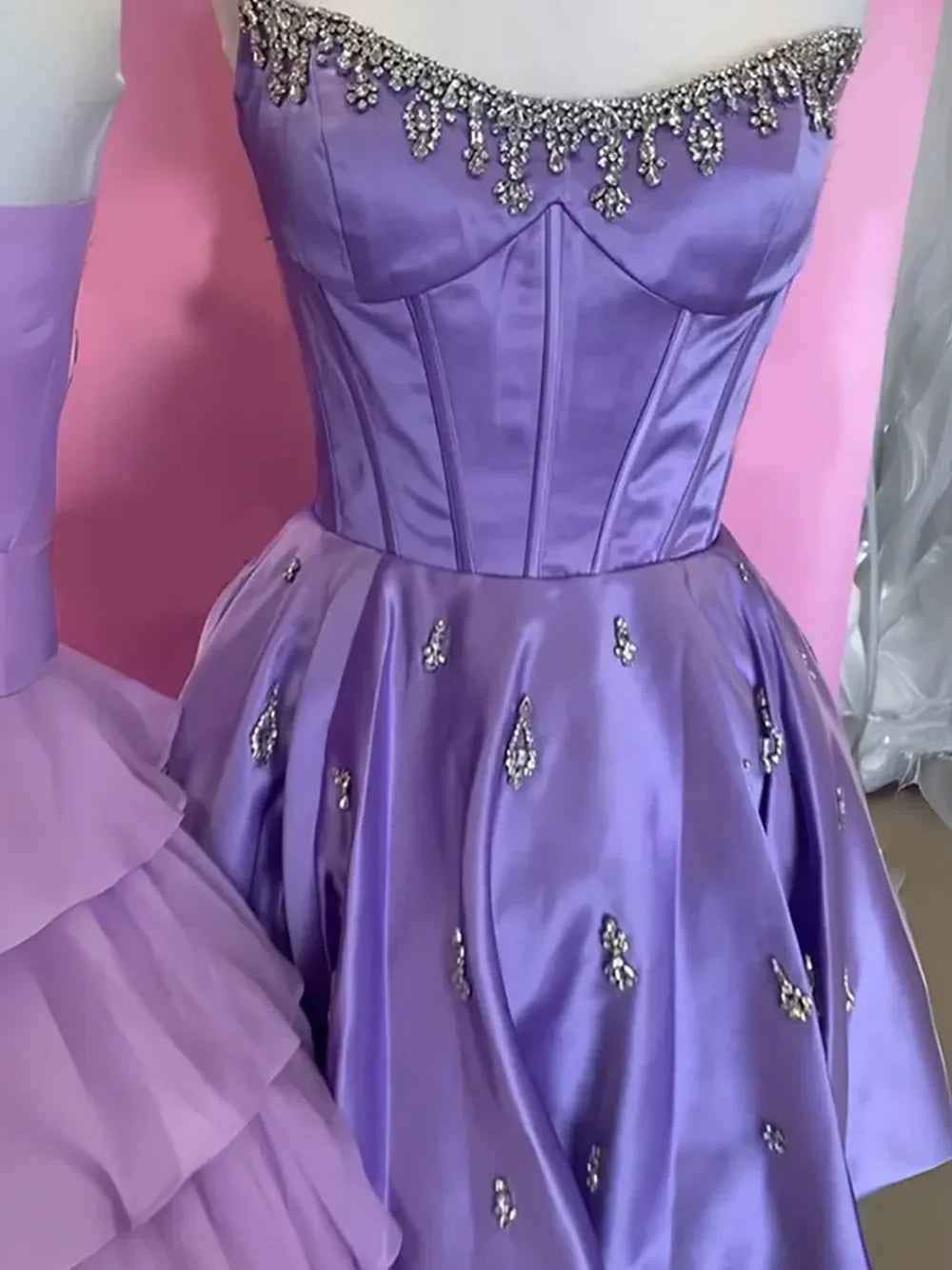Cute A Line Strapless Yellow Corset Homecoming Dress with Beading