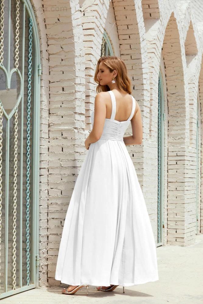 Halter Bridesmaid Dresses Formal Cocktail Prom Gown 28015 (ZD16956)