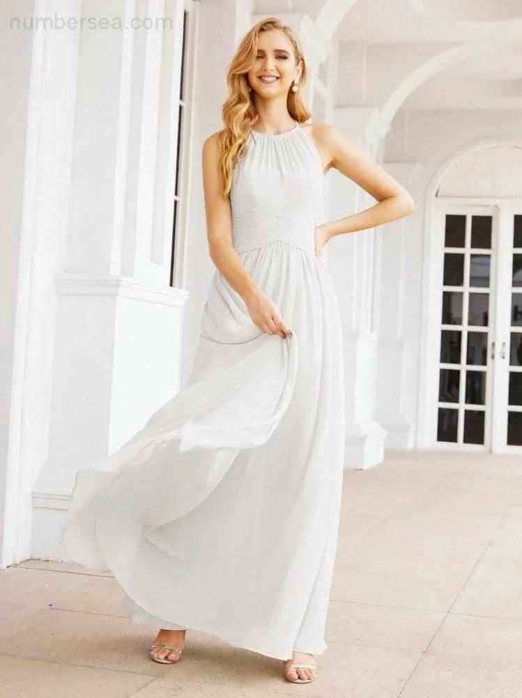 ZapDress Sleeveless Bridesmaid Dresses Long Prom Gown Zipper with Keyhole Back 28056 (ZD17040)