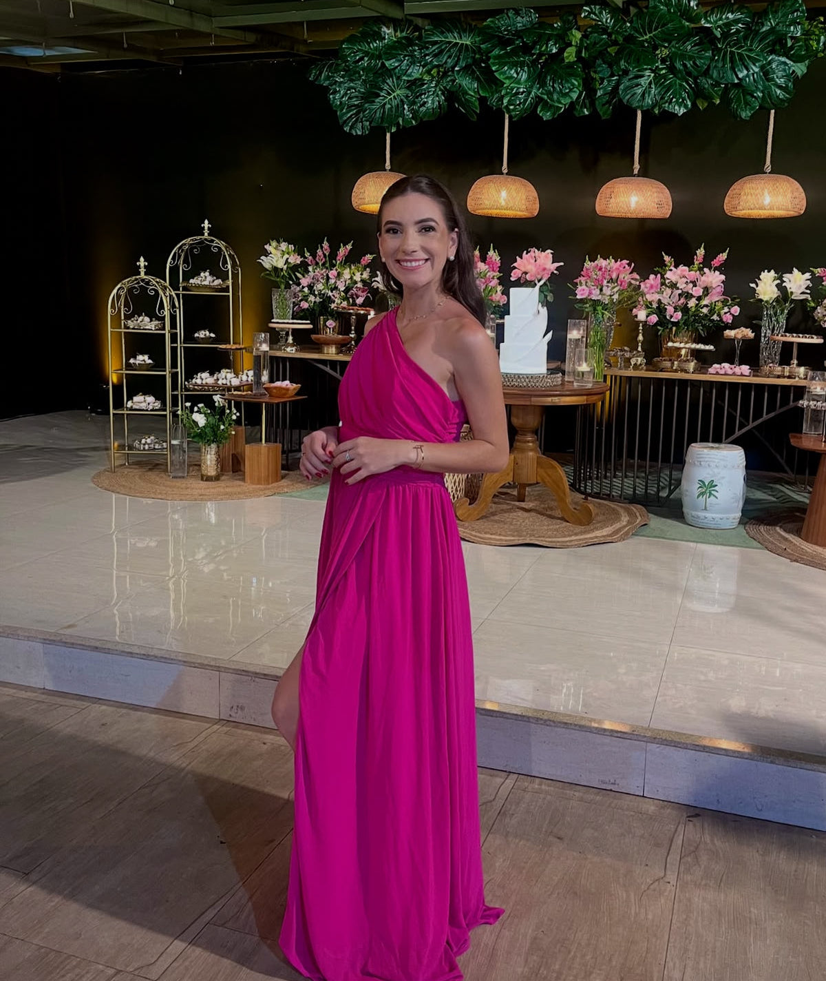 One-Shoulder Chiffon Wedding Guest Dress Bridesmaid Dresses