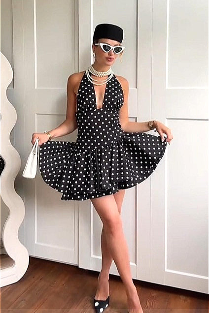 Asym Hem Stacked Mini Dress - VelvetHem