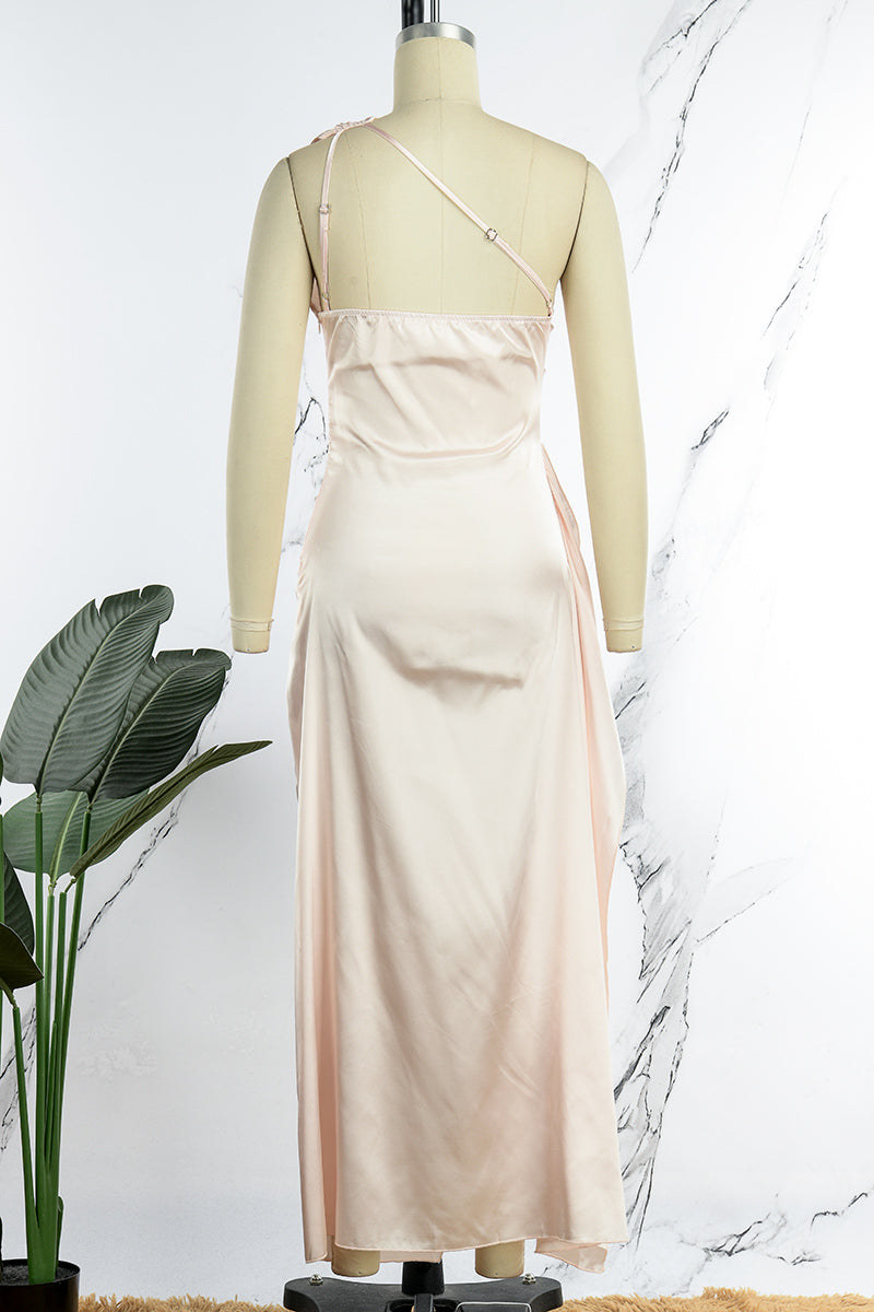 Sexy Formal Solid Backless Slit Oblique Collar Evening Dress Dresses - View 4 | VelvetHem
