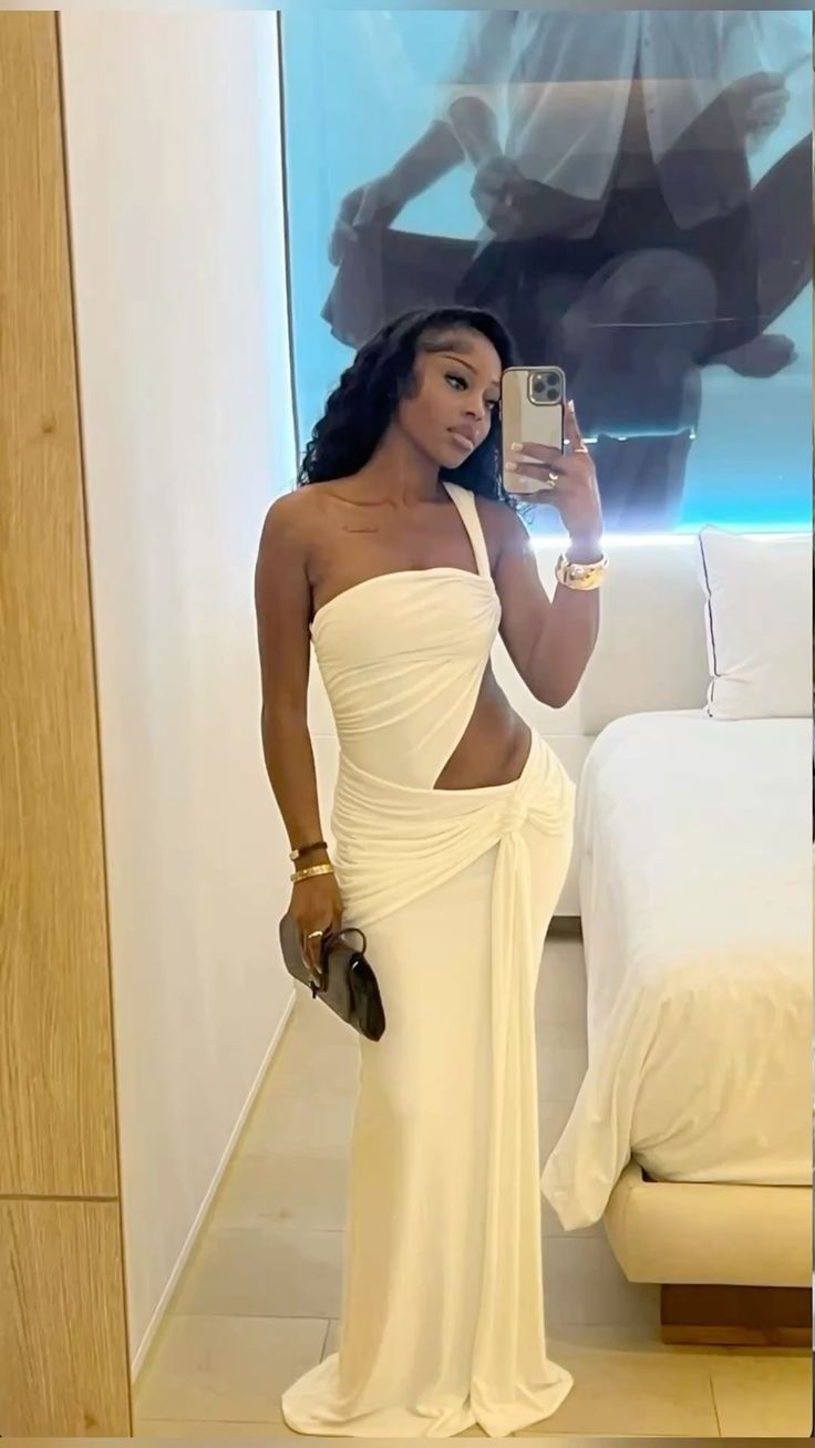 Sexy White Prom Dress Mermaid 22nd Birthday Outfit