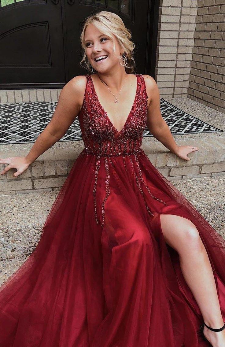 Sparkly Long Prom Dress with Beaded Top