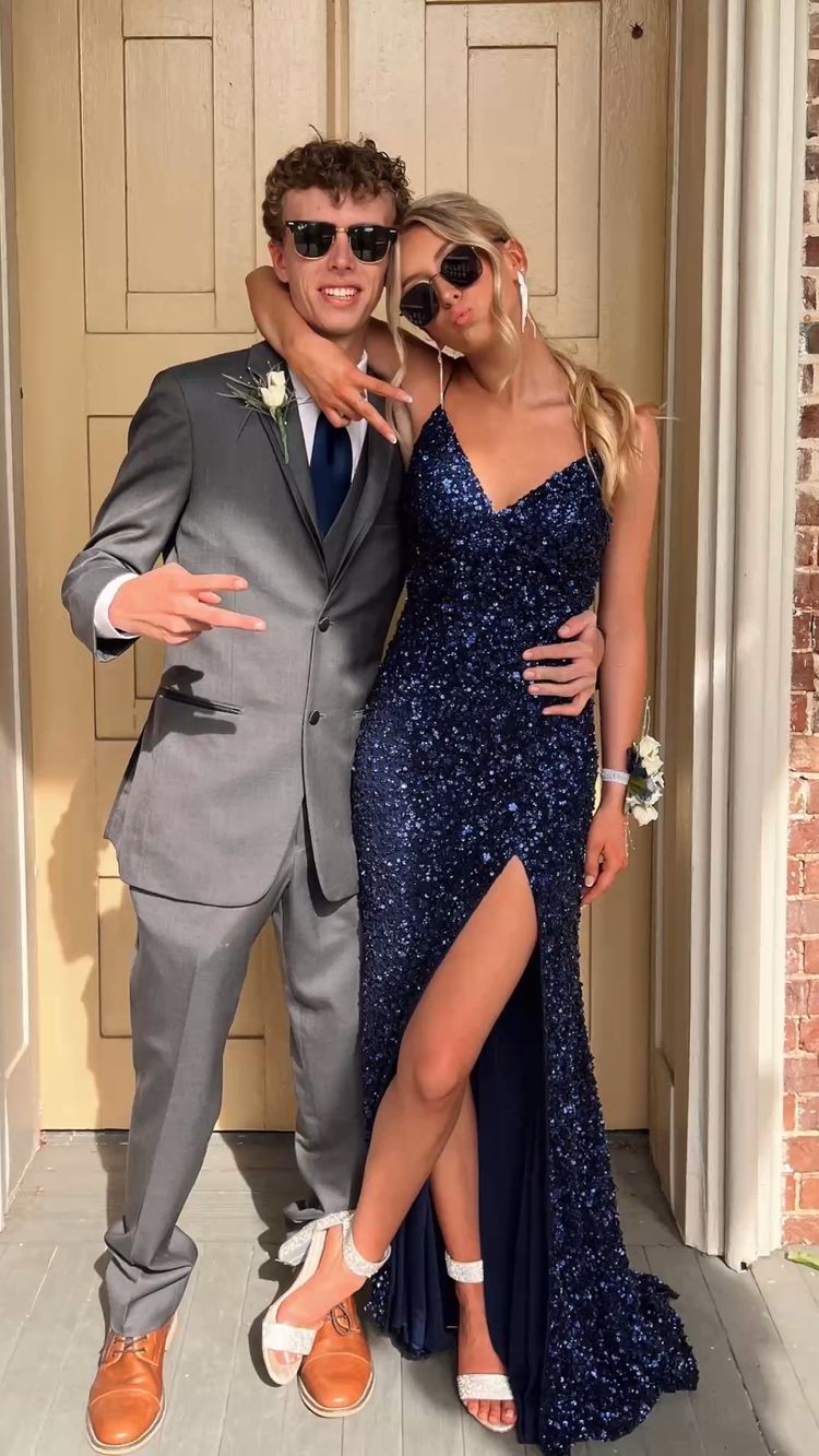 New arrive navy blue prom dress Evening Gown Long Prom Dresses