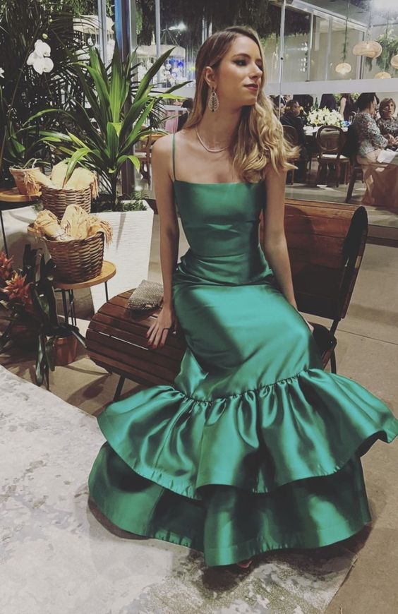 New arrive green prom dress Evening Gown Long Prom Dresses